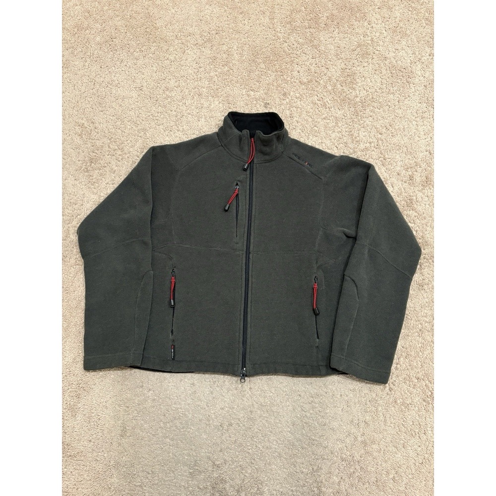 Polo Ralph Lauren Men's Polartec Fleece Zip Up Jacket Size Large Green